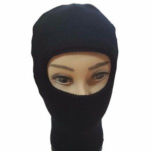 2 FOR $12 Men's Women's One Hole Winter Face Ski Mask Black Winter Hat Face Mask